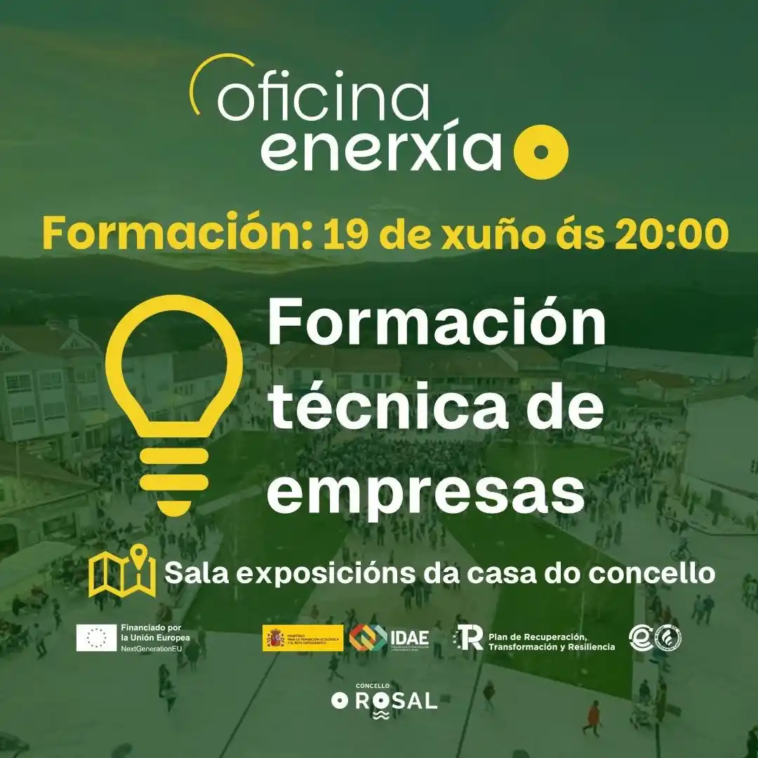 Image from Concello do Rosal: 🌍 O Rosal aposta pola formación técnica para avanzar cara a un modelo...