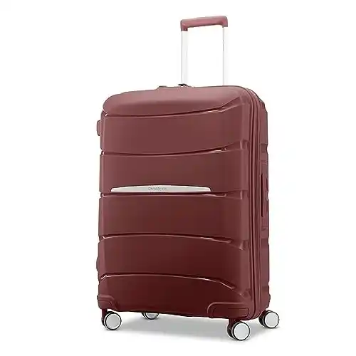 Image from Ofertones México : ¡OFERTA IMPERDIBLE! SAMSONITE MALETA GRANDE EN COLOR BURGUNDY 🍷✈️ Ama...