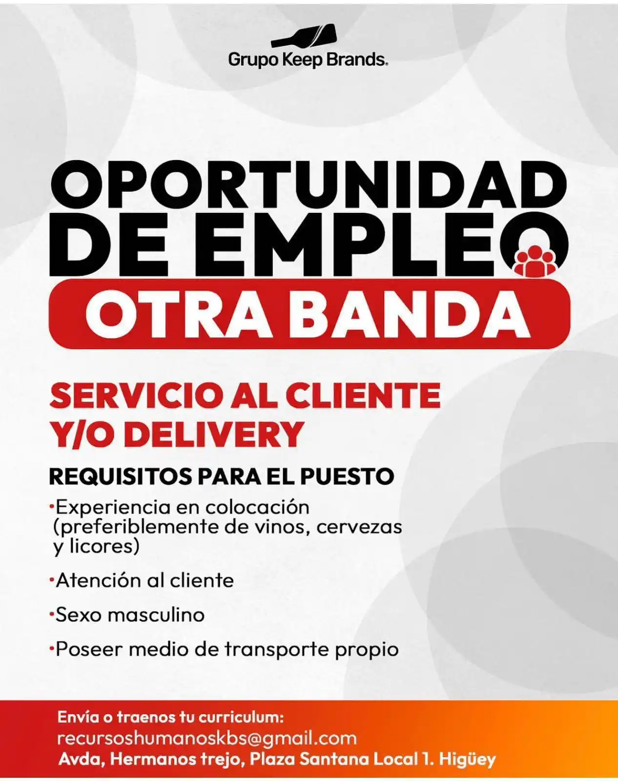 Image from Disi Mota Publicidad Empleos: 🎯 ¡Postúlate y sé parte de este empleo!  Grupo Keep Brands está busca...