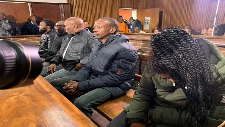 Image from SABC News: The accused in convicted rapist and murderer Thabo Bester’s prison esc...