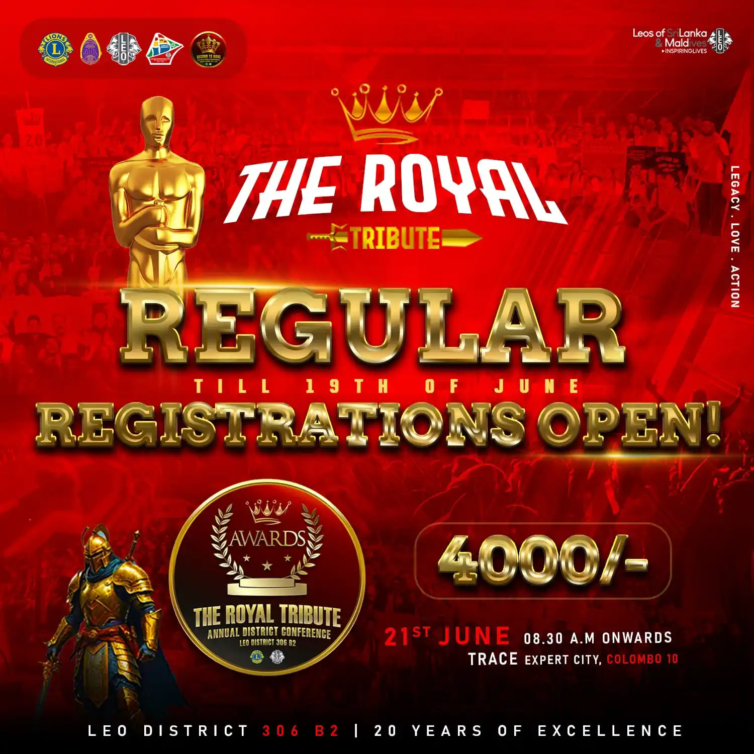 Image from Leo District 306B2, Sri Lanka & Maldives: The Crown Has Shifted! ✨    *Regular Registrations are Now Open* for *...