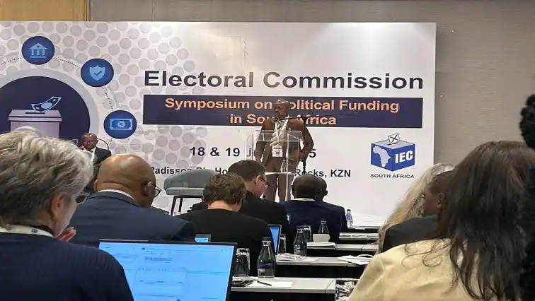 Image from SABC News: The Electoral Commission of South Africa (IEC) conference is expected ...