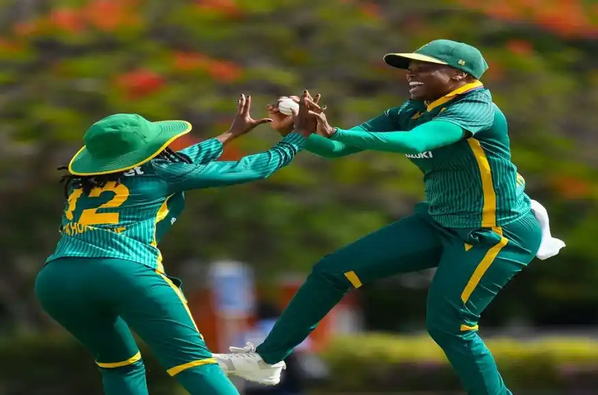 Image from SABC News: The South African women’s cricket team came from behind to beat the We...
