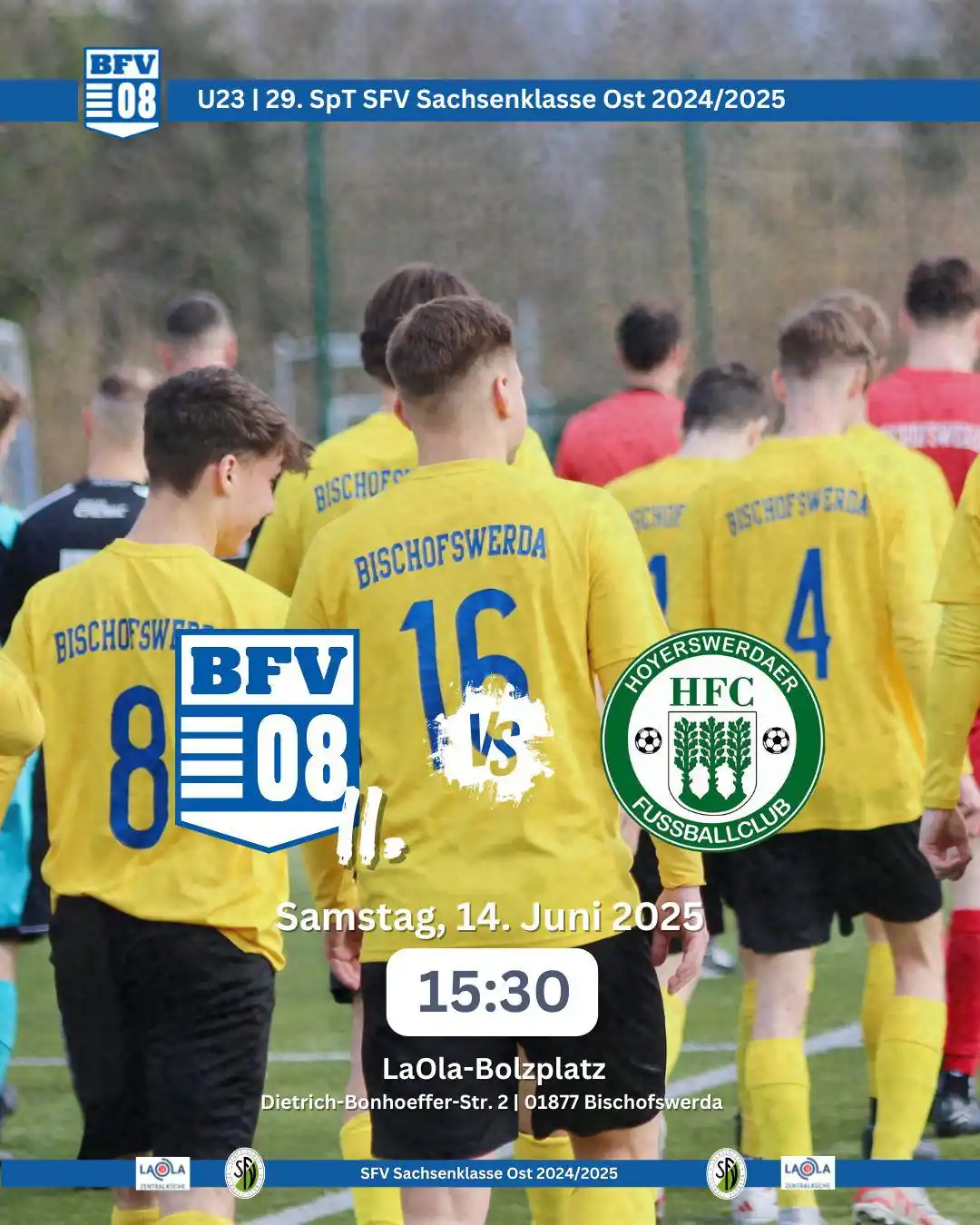 Image from Bischofswerdaer FV 08: U23 | Spielankündigung 29. SpT Sachsenklasse Ost 🔵⚽️⚪️ …  Für unsere ...