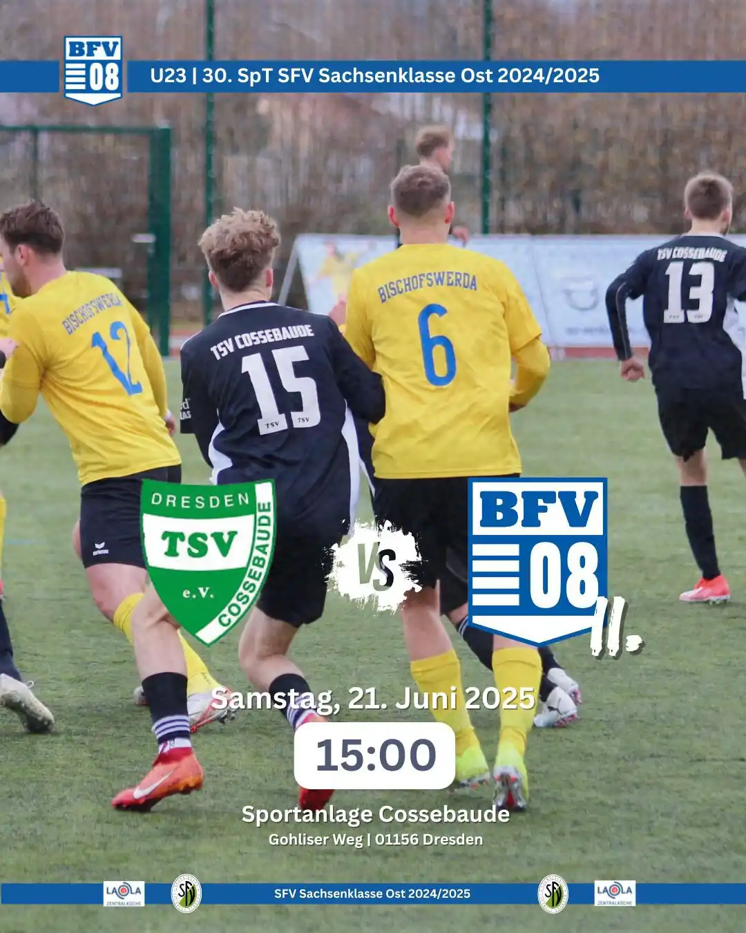 Image from Bischofswerdaer FV 08: U23 | Spielankündigung 30. SpT Sachsenklasse Ost 🔵⚽️⚪️ … Letzter Tan...