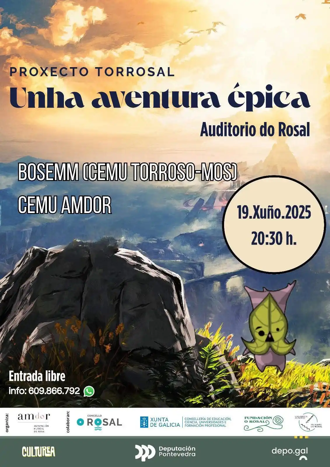 Image from Concello do Rosal: 🎮🎶 Unha aventura épica chega ao Rosal! O Conservatorio de Música do...