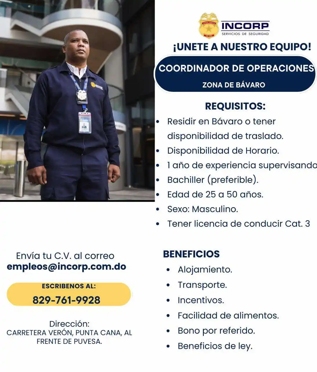 Image from Disi Mota Publicidad Empleos: ¡VEN Y FORMA PARTE DE NUESTRO EQUIPO! La empresa INCORP estamos soli...