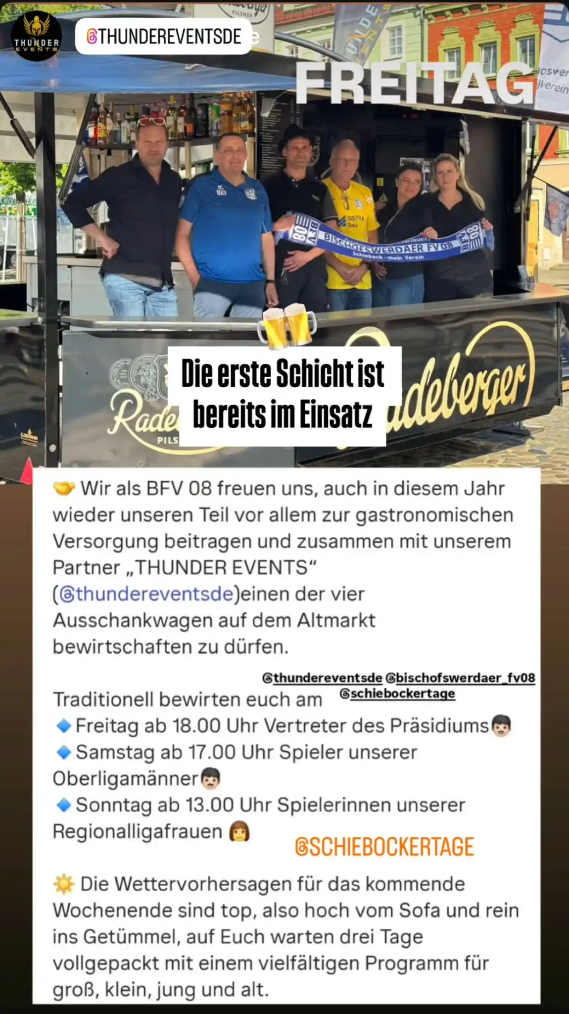 Image from Bischofswerdaer FV 08: VEREIN | Apropos Stadtfest 🔵⚽️⚪️ … … auch bei den diesjährigen Schi...