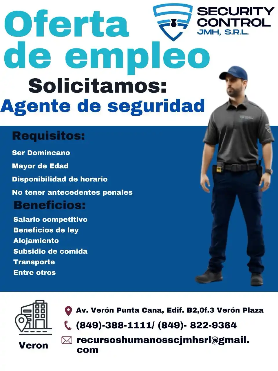 Image from Disi Mota Publicidad Empleos: Verón Vacantes gratuitas no deben pagar Av. Verón Punta Cana, Edif. ...