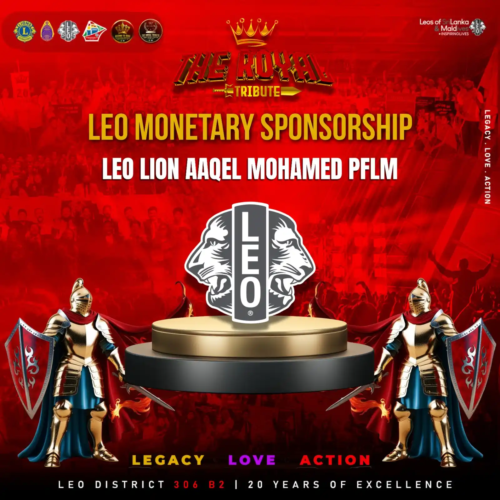Image from Leo District 306B2, Sri Lanka & Maldives: Where Prestige Meets Perfection! 🖤✨  We are Proud to Announce Leo Lio...