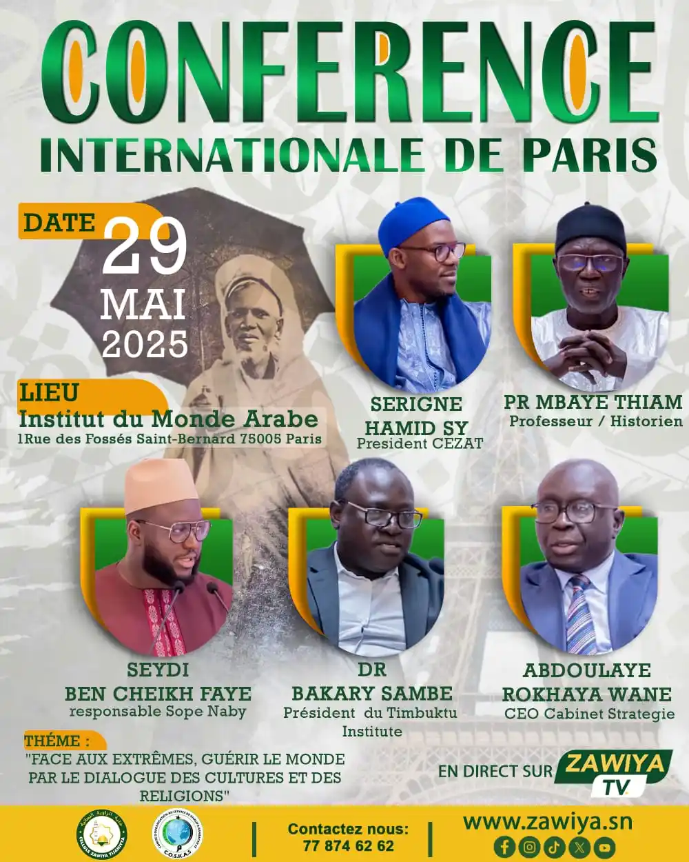 Image from Cellule Zawiya Tidiane: 🗓️29 Mai 2005: 📍Paris, France 2eme édition des conférences de Paris....