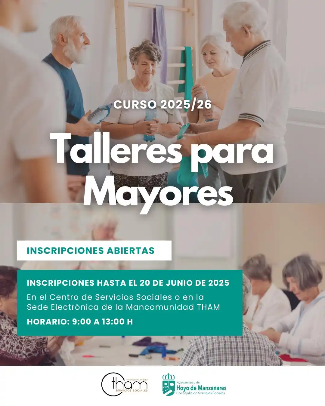 Image from Hoyo de Manzanares Actualidad: Abierto el plazo de inscripción para los Talleres de Mayores 2025-2026...