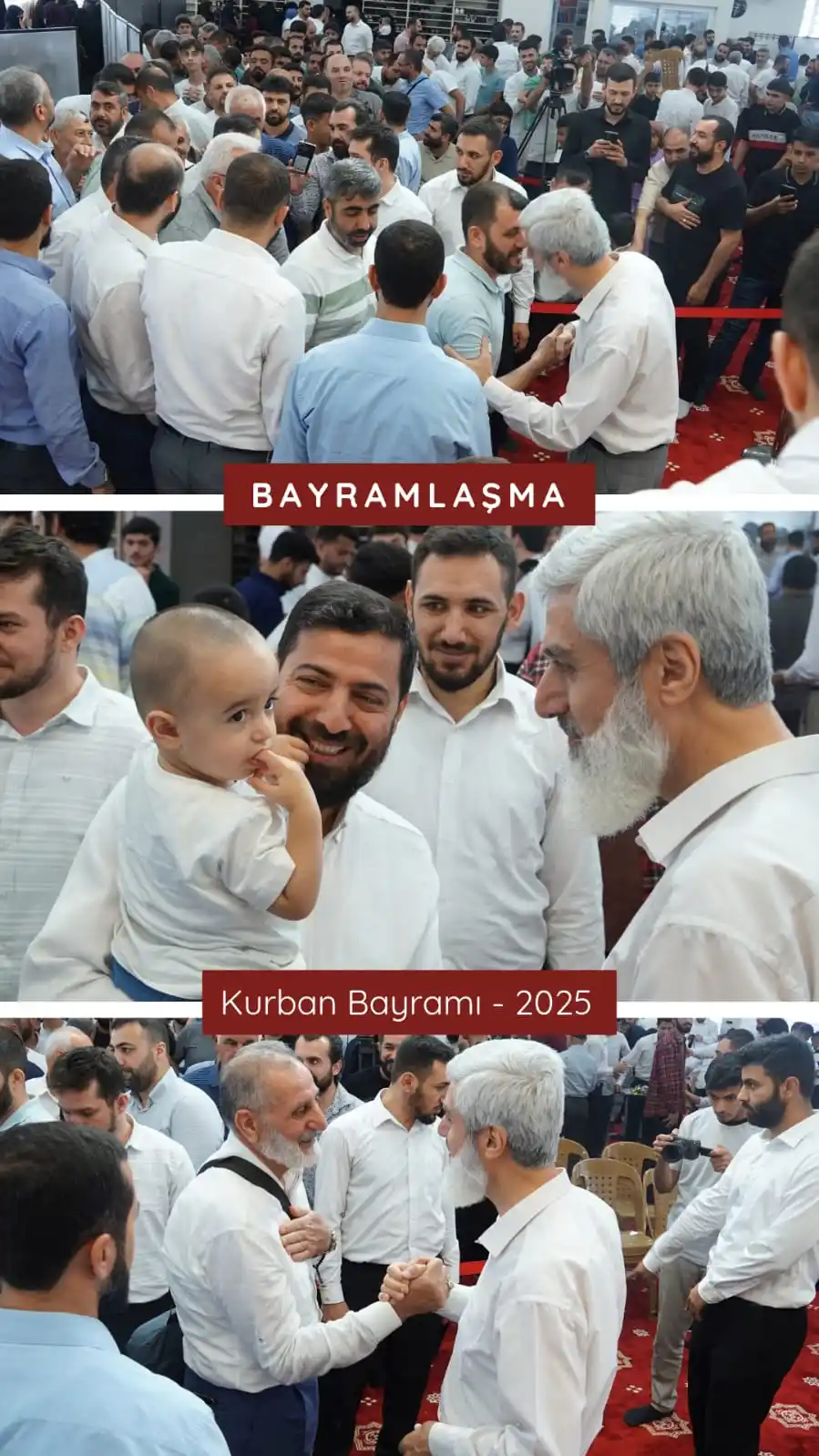 Image from Alparslan KUYTUL: Alparslan Kuytul Hocaefendi, bayramlaşma programının ardından talebele...