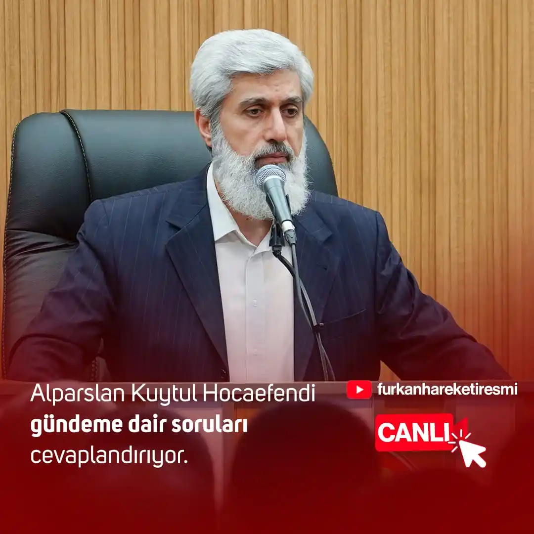 Image from Alparslan KUYTUL: Alparslan Kuytul Hocaefendi, tefsir dersinin ardından gündeme dair sor...