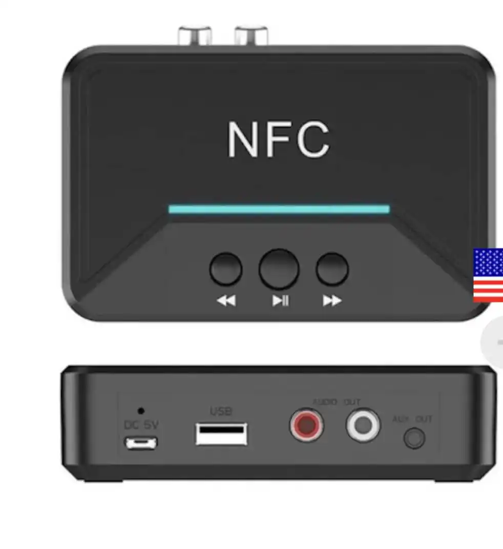 Image from VILLAGE TECH: *Andowl NFC Bluetooth Receiver* ☘️Input Port: Micro USB (power) ☘️-W...