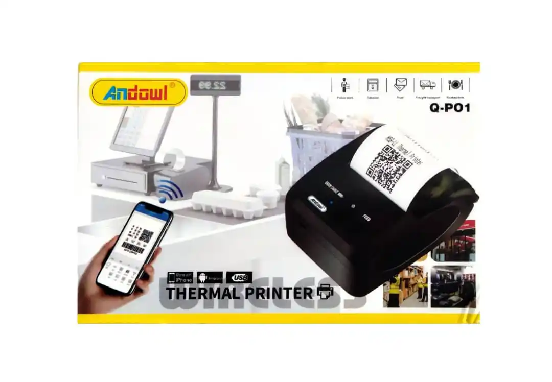Image from VILLAGE TECH: *Andowl thermal printer* *Specifications*: ☘️-USB interfaces ☘️-ESC...