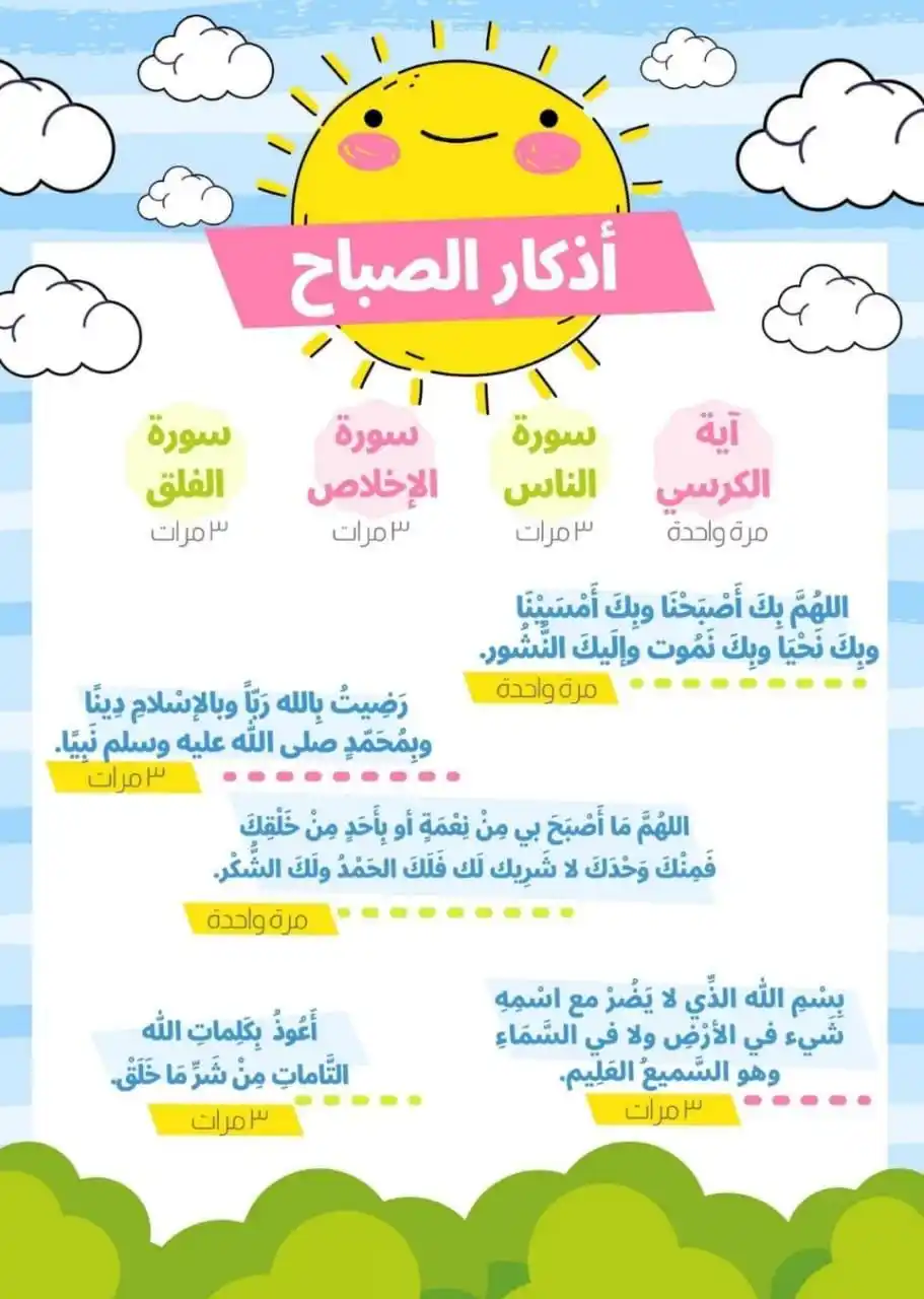 Image from وظائف شاغرة للمواطنين والمقيمين بالسعودية وخدمات متنوعة: أذكار الصباح.. حفظكم الله أعوذ بالله من الشيطان الرجيم  {اللّهُ لاَ إِ...