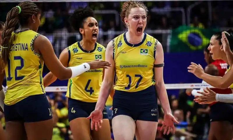Image from Olimpíada Todo Dia: BRASIL X CANADÁ 🇧🇷🇨🇦🏐 Sem Gabi Guimarães, o Brasil encara o Cana...