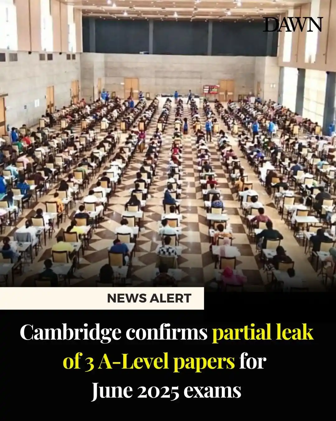 Image from Students Nexus By SMY: Cambridge International Education (CIE) on Thursday confirmed that que...