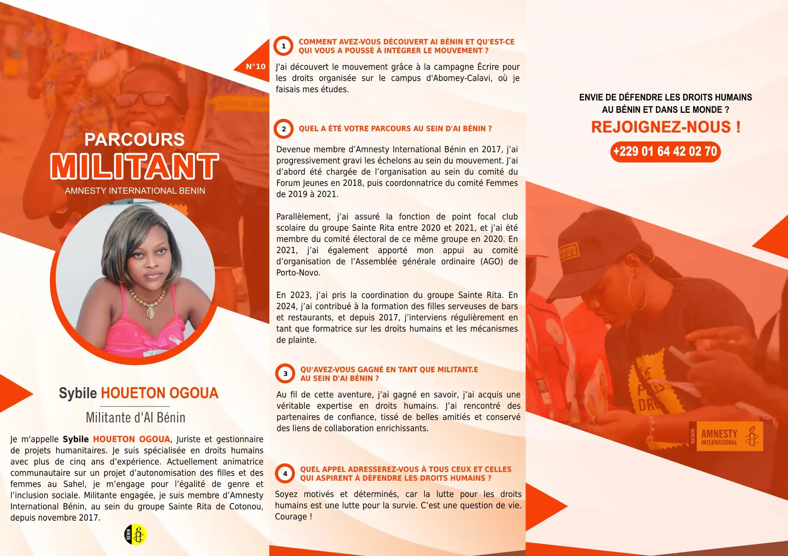 AMNESTY INTERNATIONAL BENIN post