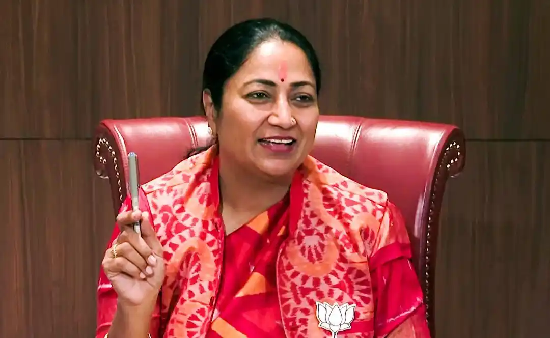 Image from DD News: Delhi Chief Minister Rekha Gupta on Friday praised Prime Minister Nare...