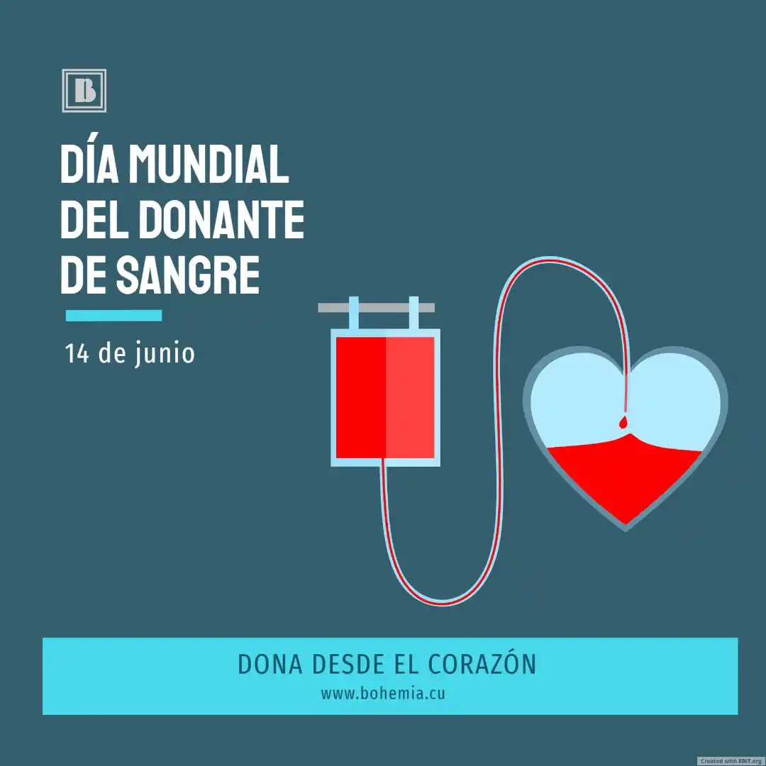 Image from Revista Bohemia Cuba: ¿Has necesitado alguna vez ser transfundido 🥺🤔...tu vida ha dependid...
