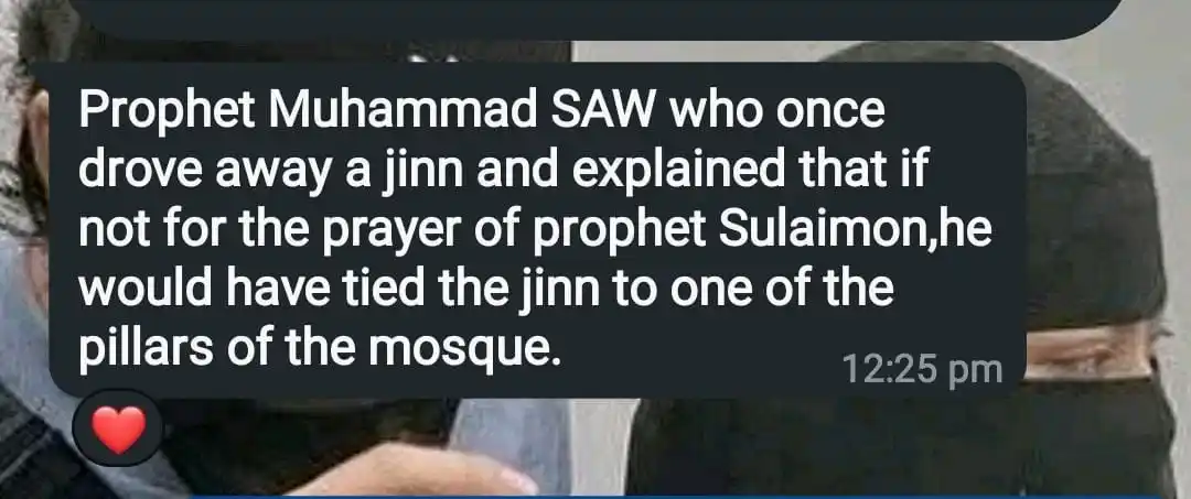 Image from DUA AND DHIKR🫀: *Indeed the dua of Sulaiman A.S saved that jinn the day*...