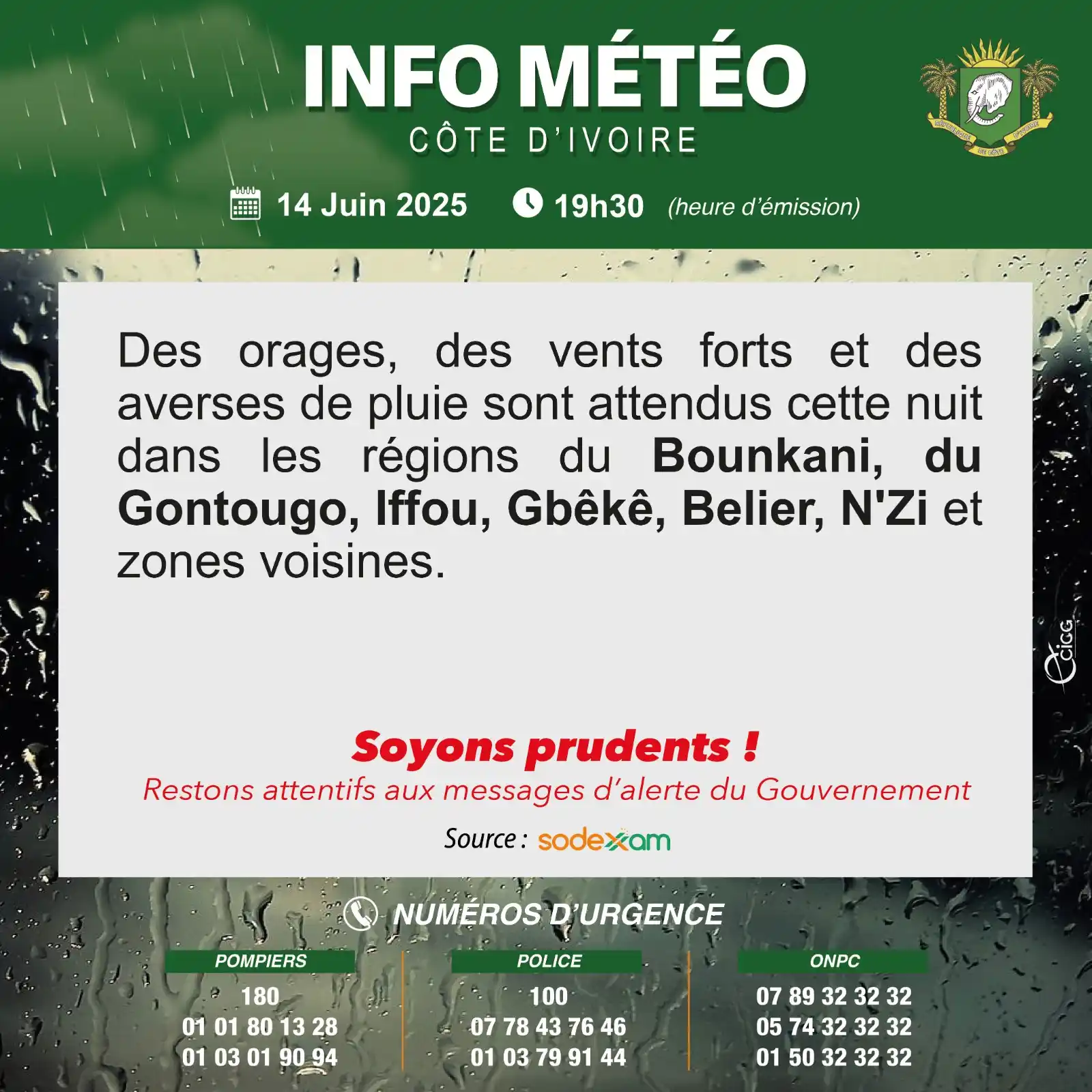 Image from Gouvernement de Côte d’Ivoire: ⛈ *<a class="text-blue-500 hover:underline cursor-pointer" href="/hash...