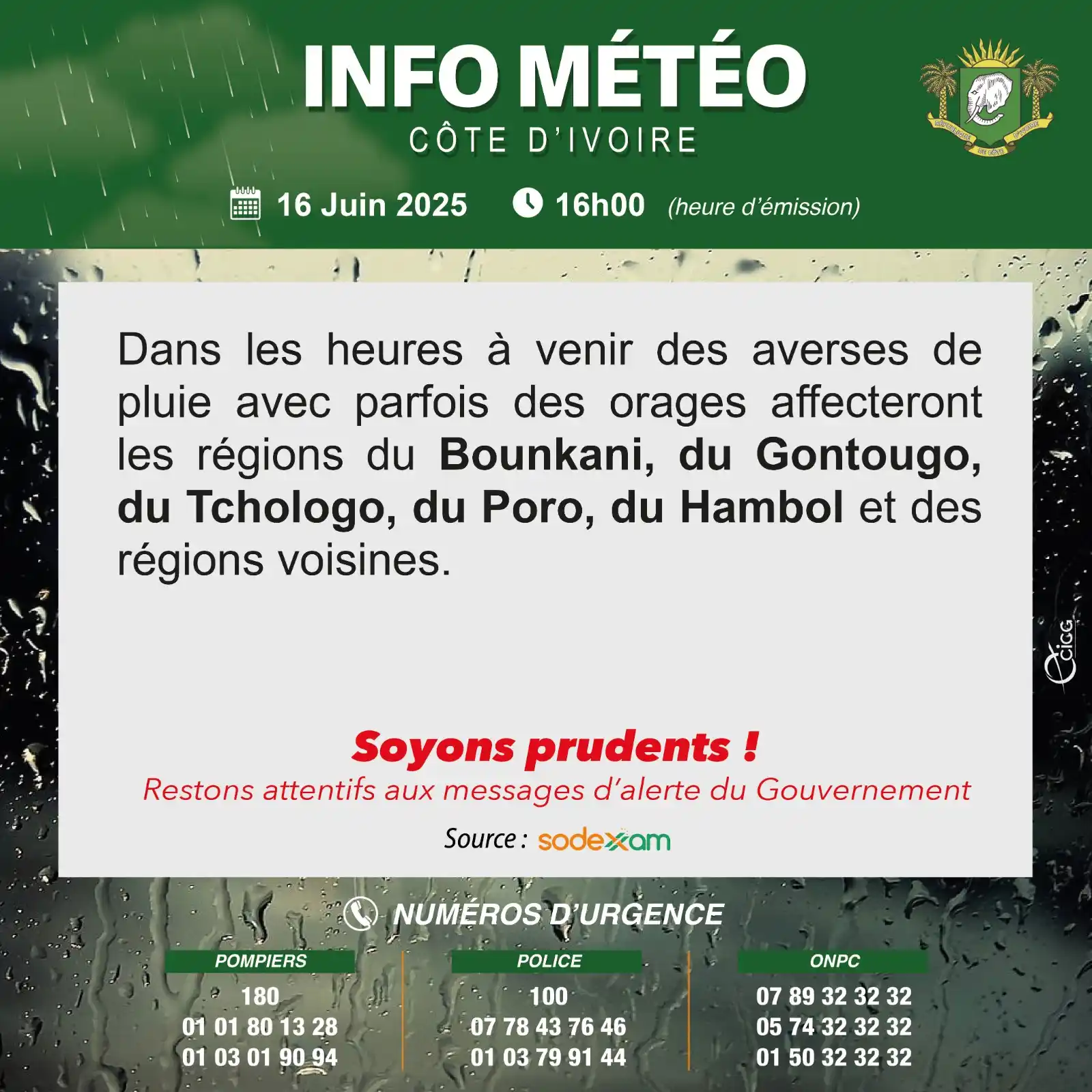 Image from Gouvernement de Côte d’Ivoire: ⛈ *<a class="text-blue-500 hover:underline cursor-pointer" href="/hash...
