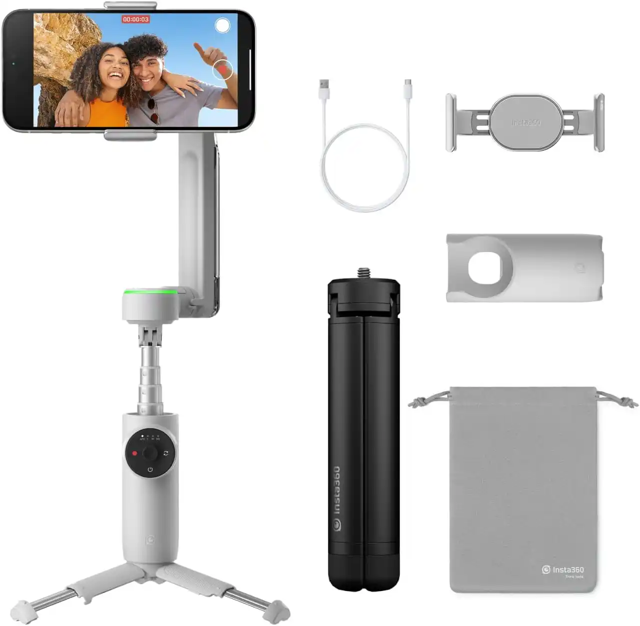 Image from VILLAGE TECH: *Insta360 Flow Pro*  🍃AI Tracking Stabilizer. 🍃360° Infinite Pan Tra...