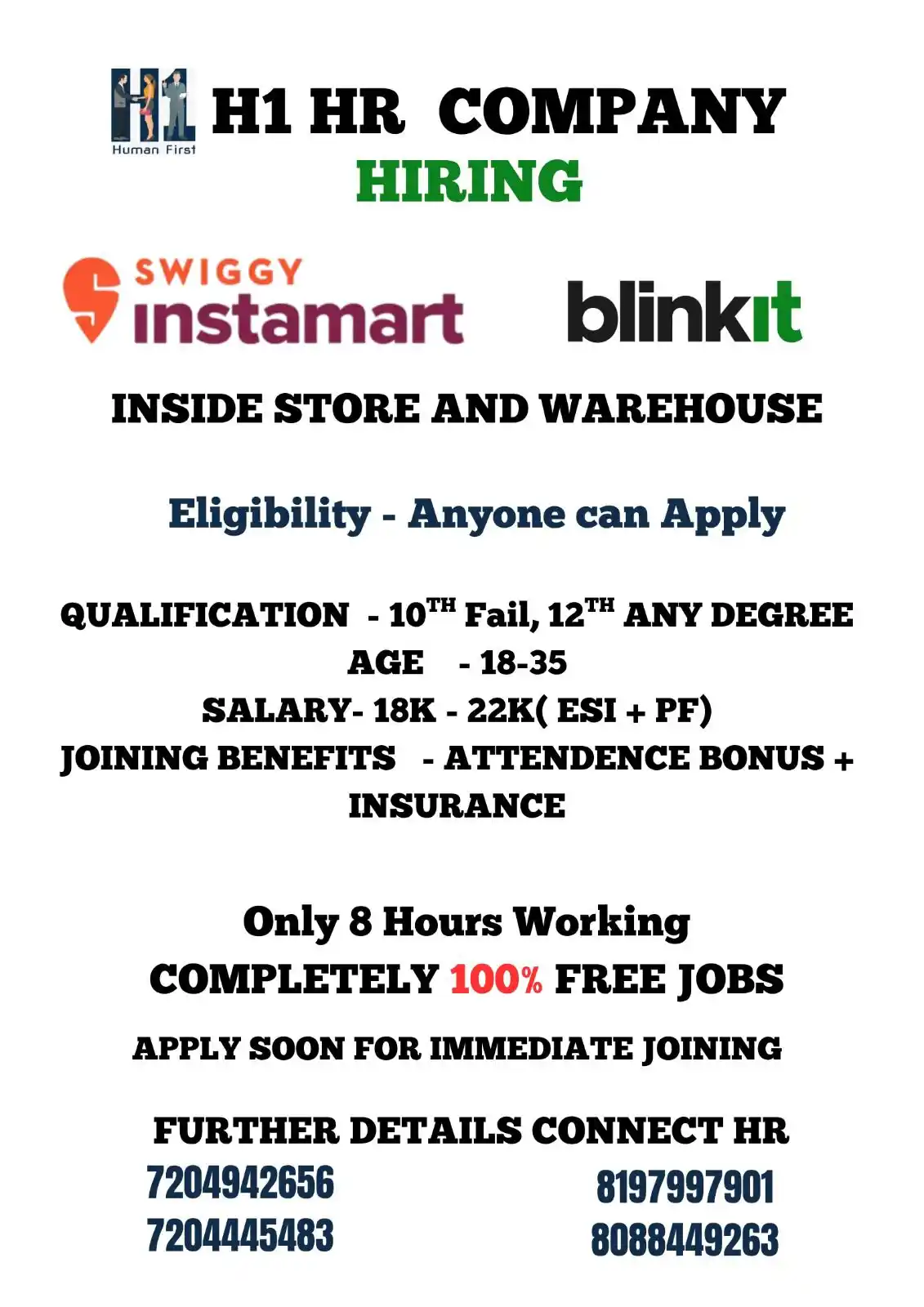 Image from 🌟Vratha Academy - CareerBridge Channel🌟: *🚨 Job Alert: Shared as received!* 🎓 *Upskill. Earn. Succeed with V...