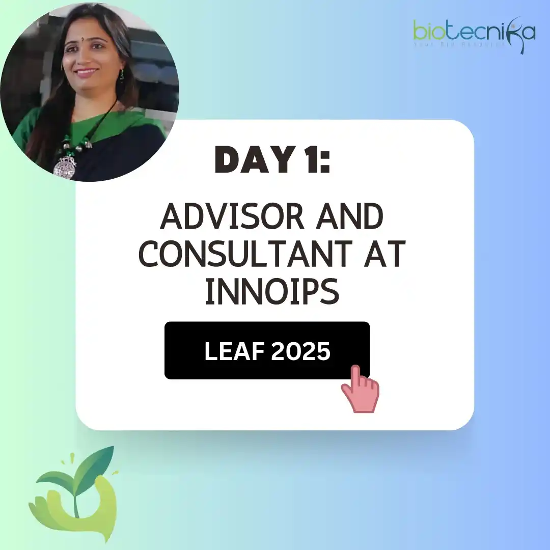Image from Biotecnika Official ( Biotech, Biology Jobs Exams, Scholarship, Internship): 🌱LEAF 2025 Day 1 🧑💻Session With Dr. Prerana has started her talk ...