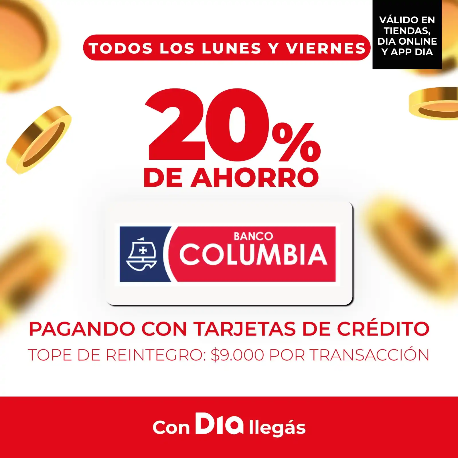 Image from Supermercados Dia Argentina: 🗣 *Los lunes y viernes se ahorra fuerte…y lo sabés!* 💳 Aprovechá: *...