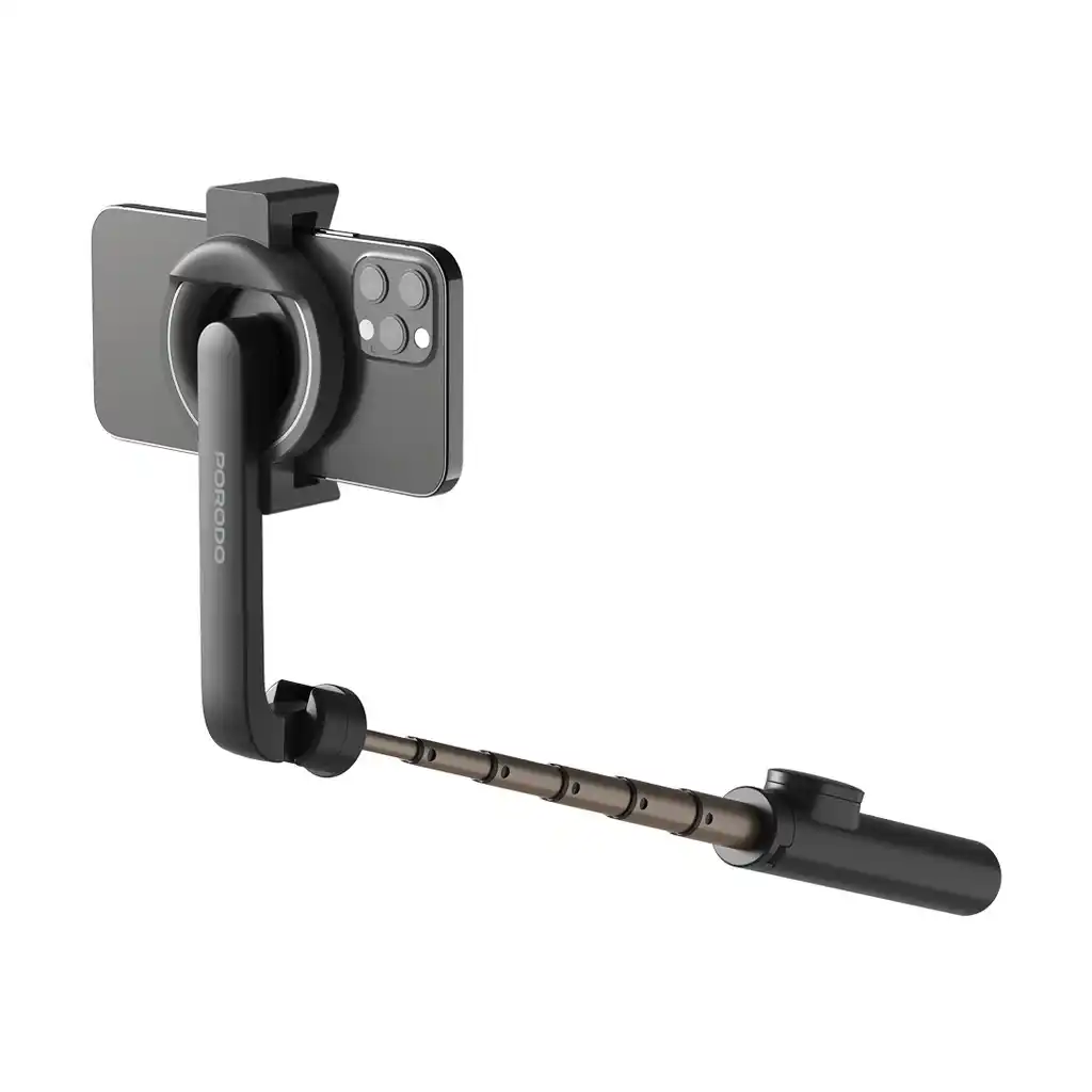 Image from VILLAGE TECH: *Porodo Selfie Tripod*  _PD-MGS64-BK_   🍃645mm Max Height  🍃167mm Fo...