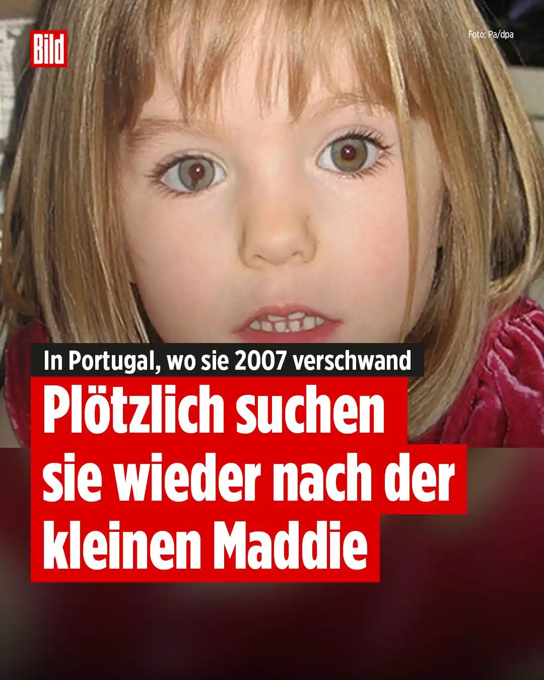 Image from BILD: Praia da Luz (Portugal) – Ist das endlich der Durchbruch im größten Ve...