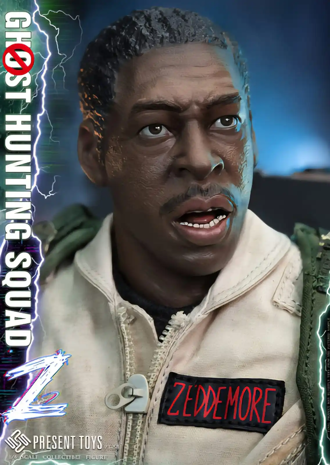 Image from 🔥HOT TOYS/INART🧙♂️ SECRET BASE : 🆕️PRESENT TOYS SP58 GHOST HUNTING / CAZAFANTASMAS WINSTON ZEDDEMORE N...