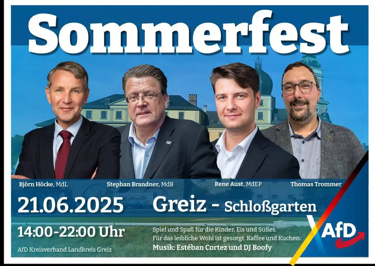 Image from 🇩🇪Stephan Brandner🇩🇪: Samstag, 20. Juni 2025: Sommerfest in 👉<a class="text-blue-500 hover:...