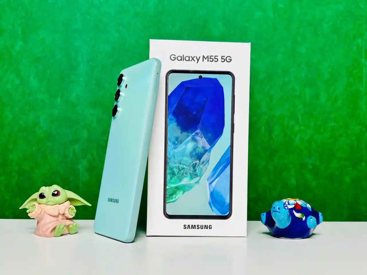 Image from VILLAGE TECH: *Samsung Galaxy M55 5G*   🪨6.7" FHD+ Super AMOLED+ display 🪨256GB, 8...