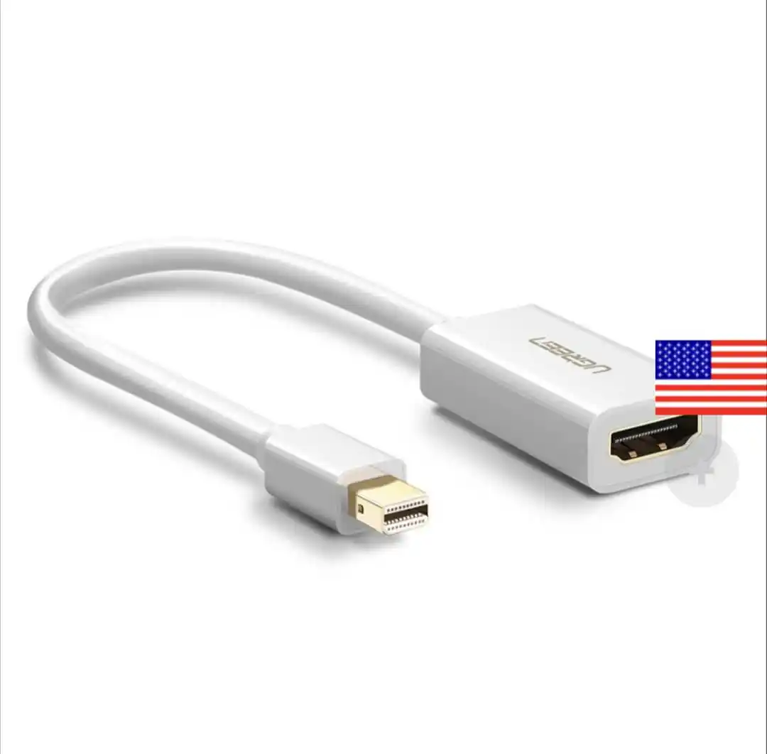 Image from VILLAGE TECH: *UGreen 10460 Mini DisplayPort Male To HDMI Female 1080P Adapter-WH* ...