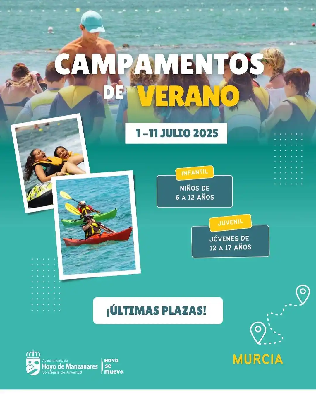 Image from Hoyo de Manzanares Actualidad: ¡ÚLTIMAS PLAZAS PARA LOS CAMPAMENTOS DE VERANO INFANTIL Y JUVENIL! ☀️�...