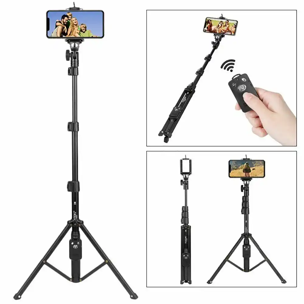 Image from VILLAGE TECH: *YUNTENG SELFIE & TRIPOD* _VCT-1388_ 🍃 2-in-1 selfie stick tripod...