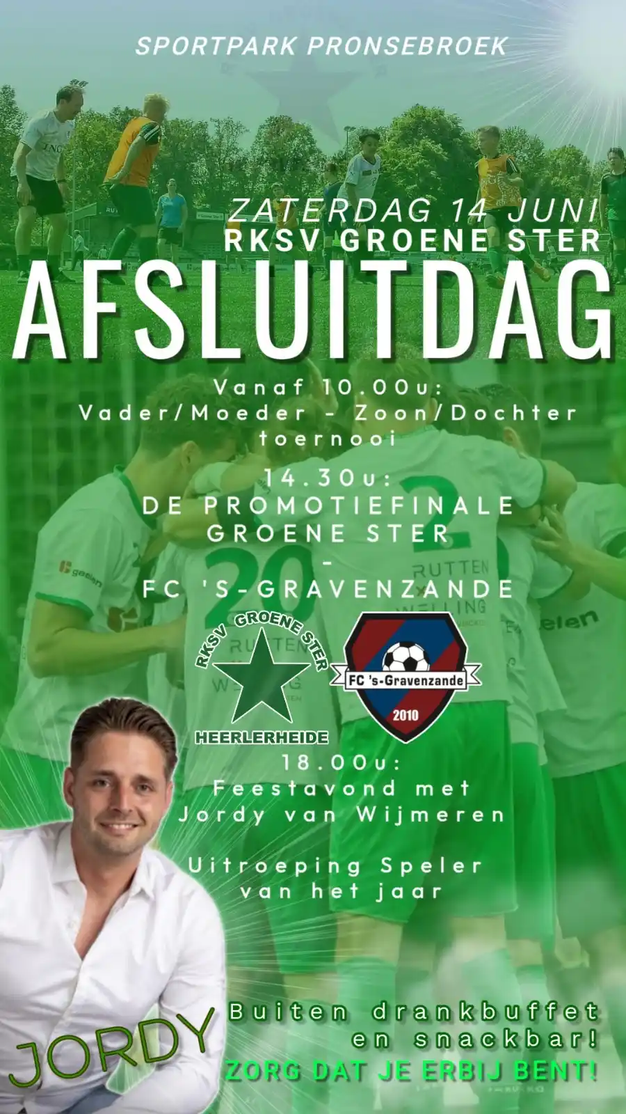 Image from RKSV Groene Ster: Aanstaande zaterdag 14 juni is sportief de belangrijkste dag in het se...