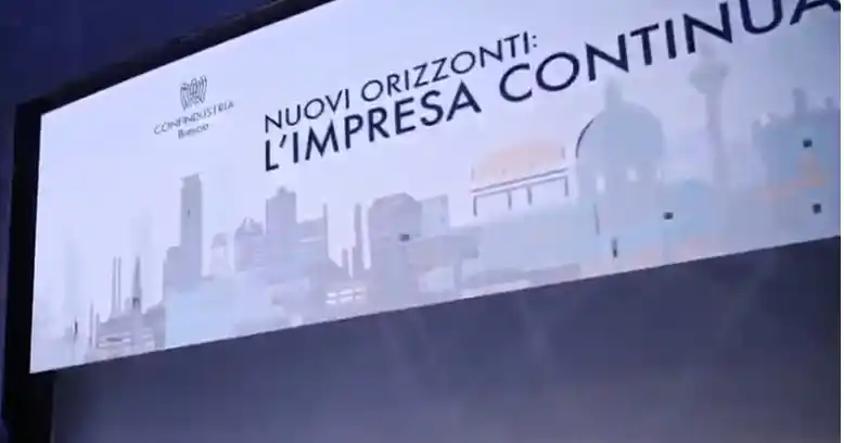 Image from Bresciaoggi: *⚽Anche all’assemblea di Confindustria Brescia tengono banco il calcio...