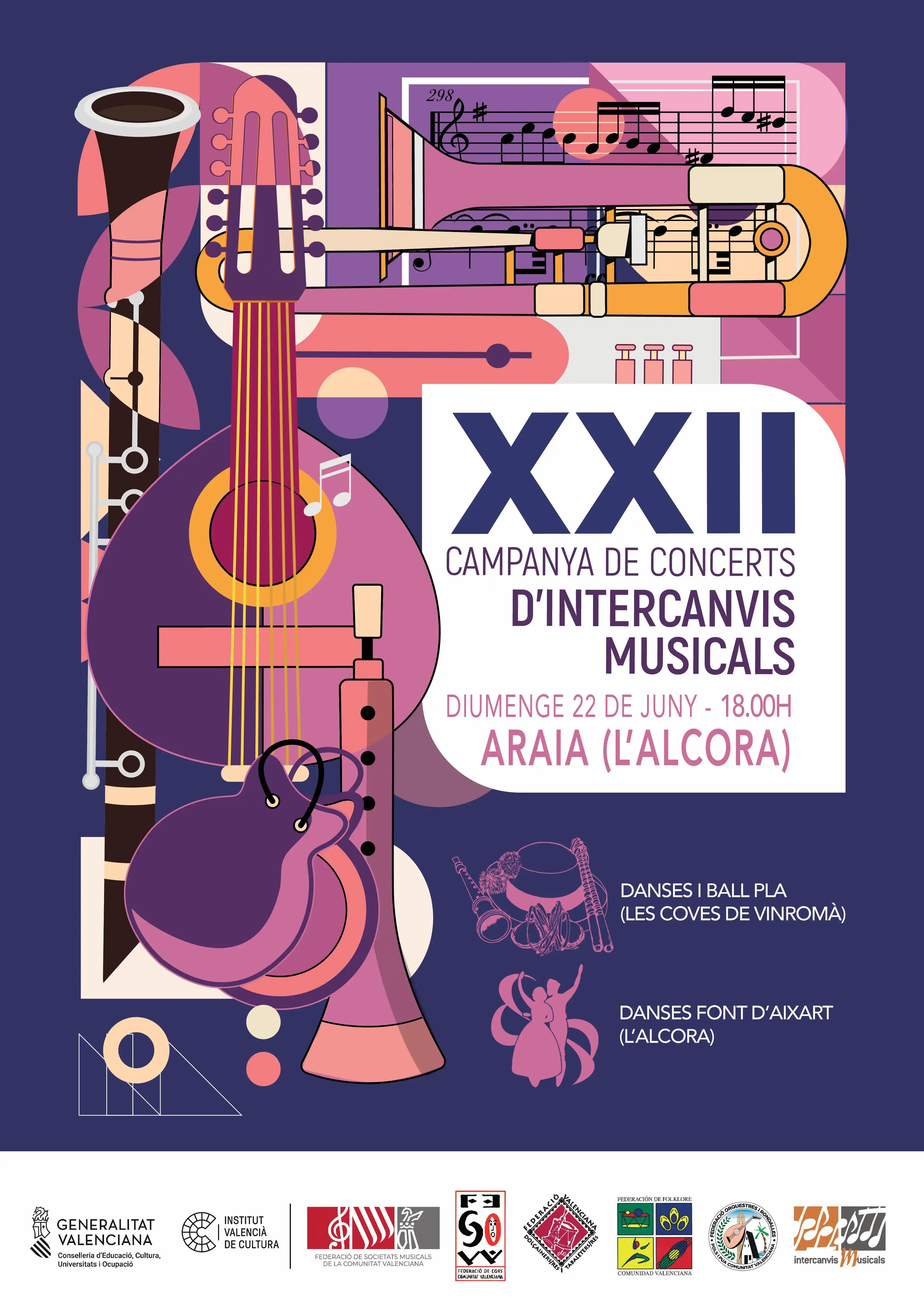 Image from Ajuntament de l’Alcora: 🎶 Aquest diumenge comença la *XXII Campanya de Concerts d’Intercanvis...