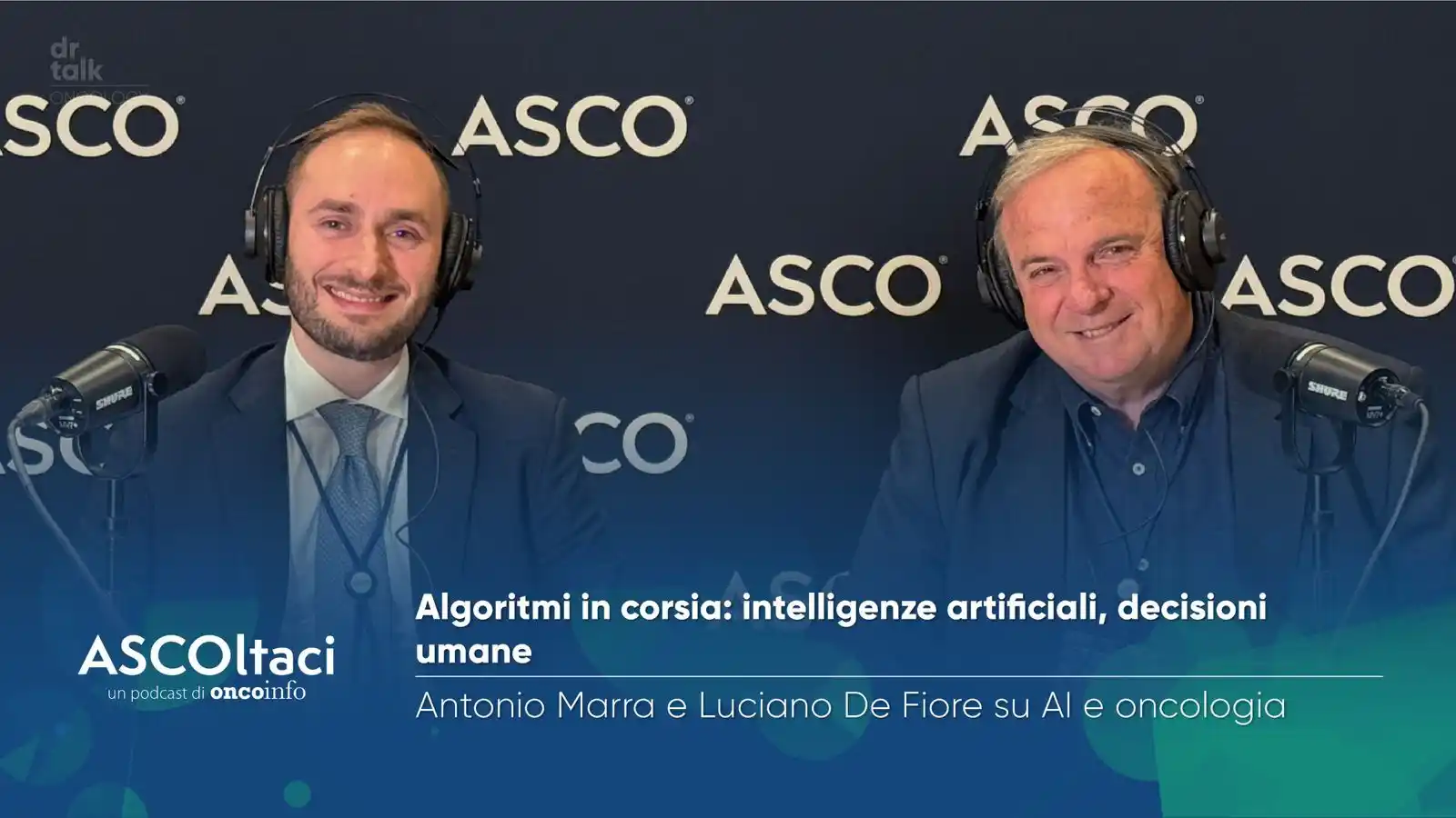 Image from OncoInfo: ASCOltaci è online!🎙️ "Algoritmi in corsia: intelligenze artificiali...