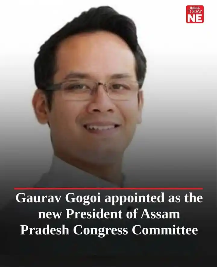 Image from TUIṬHAPHAI Chanchinthar: _*Breaking News*_ _*Gaurav Gogoi takes charge as the new President of ...