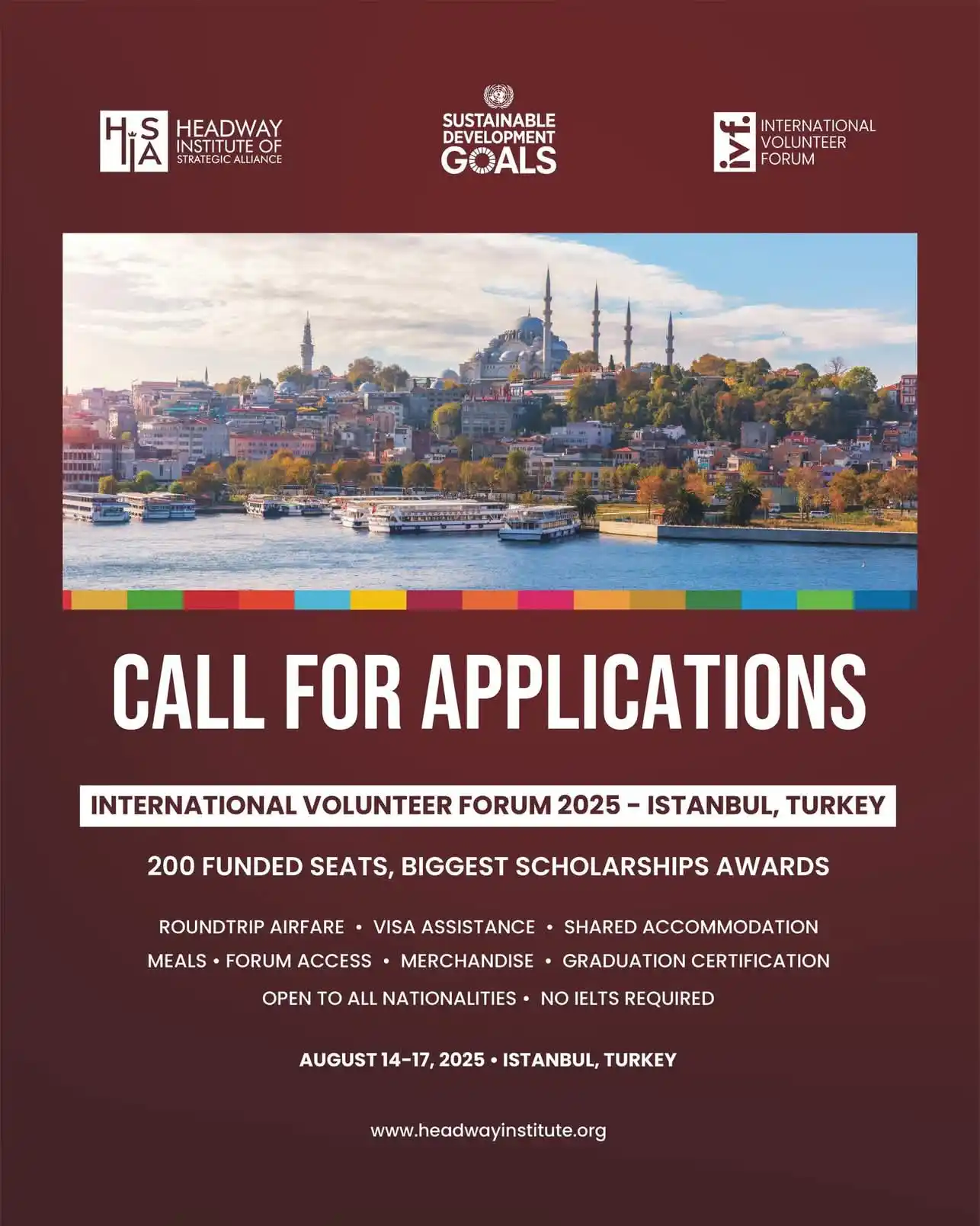 Image from The Youth Envoy TV: Call for Applications:🚀 International Volunteer Forum 2025 in Turkey ...
