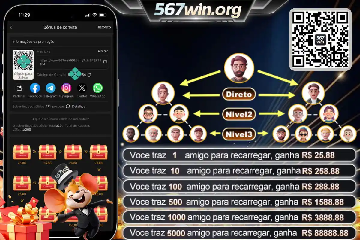 Image from 567WIN.ORG | Canal Oficial ®: 💰 Caros membros do 567win 💰  📲📲 Você pode convidar seus amigos par...