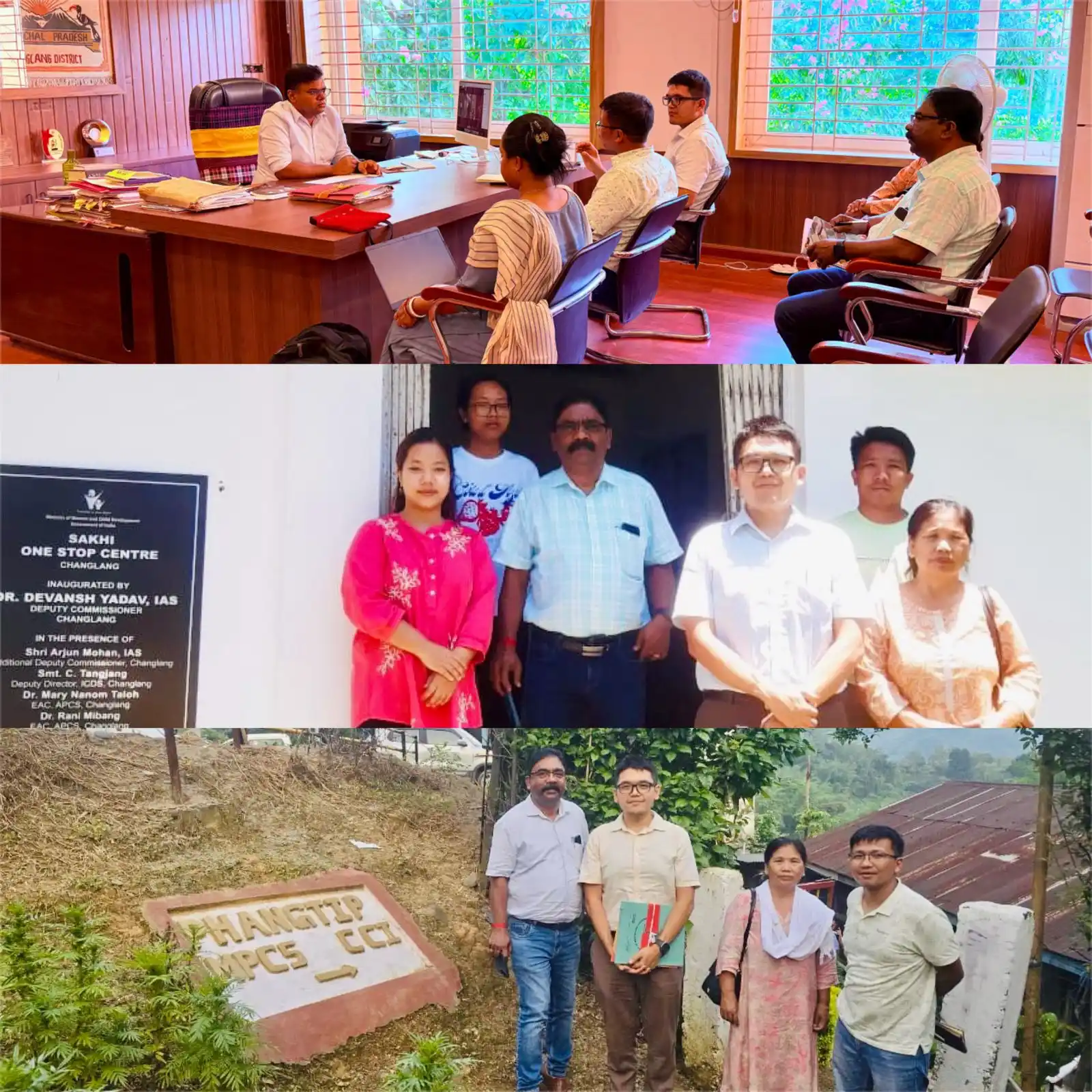 Image from Deputy Commissioner, Changlang: Good evening Changlang dist! State nodal officers from wcd dept visite...