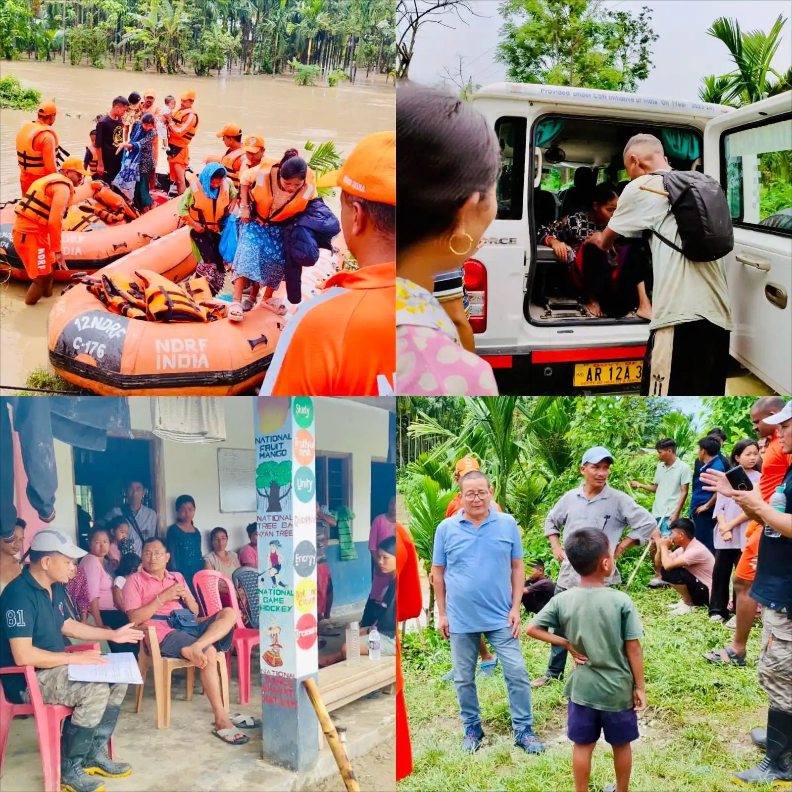 Image from Deputy Commissioner, Changlang: Good evening viewers, Dist. Admin. is on ground working to bring relie...